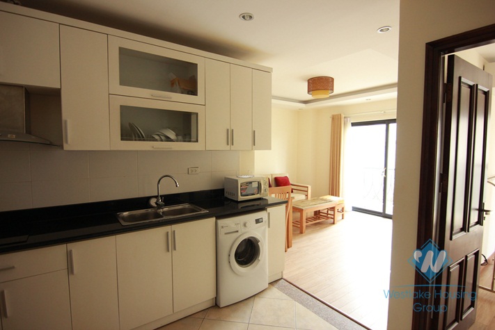 Bright and airy serviced apartment for rent in Au Co alley, Tay Ho, Hanoi
